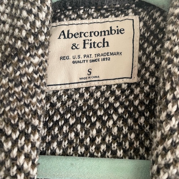 Abercrombie Fair Isle Hooded Duster Cardigan - Picture 3 of 5